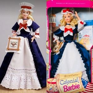 NIB Vintage 1994 Colonial Barbie American Stories Collection